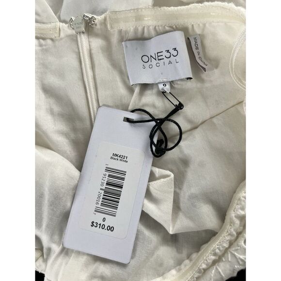 One 33 Social Women Black Colorblock‎ Embroidered Bra Top & Lace Dress Size 0 - Picture 16 of 16